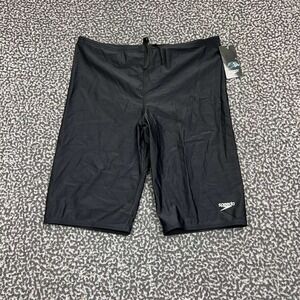 Speedo Jammers Compression Swim Shorts Men 38 Black Swimsuit‎ New